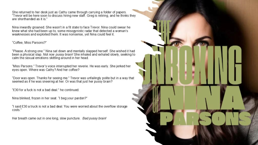 Extract from the erotic taboo novel 'The Unboxing of Nina Parsons' on Smashwords