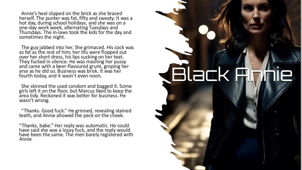Your Sunday Sizzle with Black Annie. Erotica available on Amazon Kindle